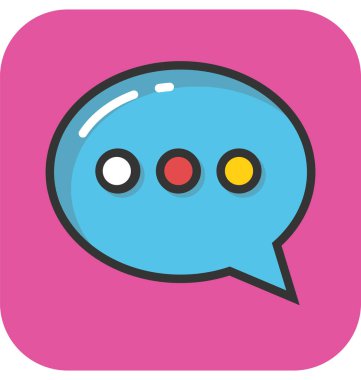 Sohbet vektör simgesi