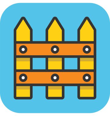 Çit vektör simgesi