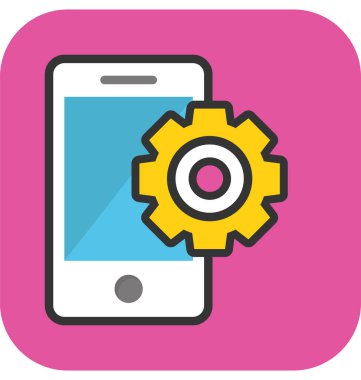 Telefon ayarları vektör simgesi