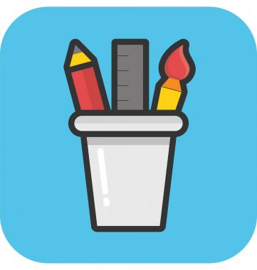 kalem case vektör simgesi