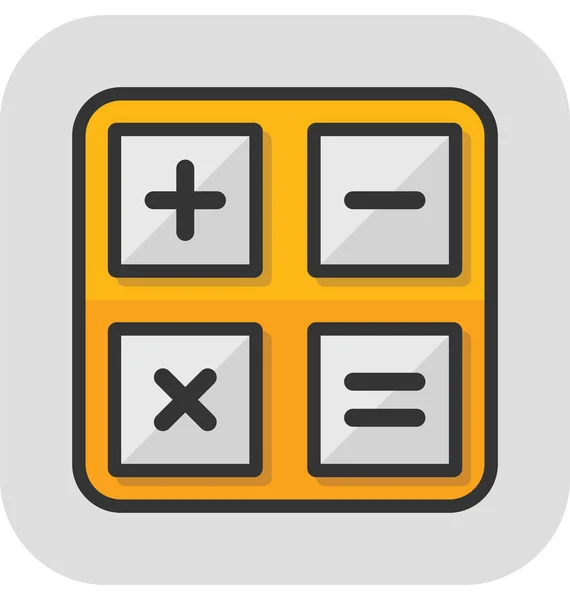 Ikona vektoru kalkulačky — Stockový vektor
