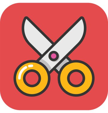 Makas vektör simgesi