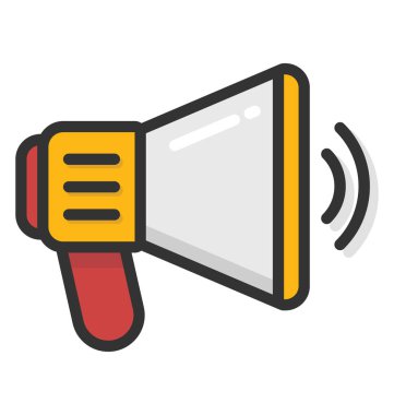 Megafon vektör simgesi