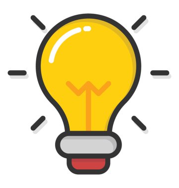 ampul vektör simgesi