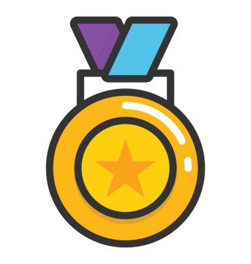 Madalya vektör simgesi