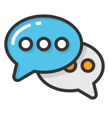 Sohbet vektör simgesi