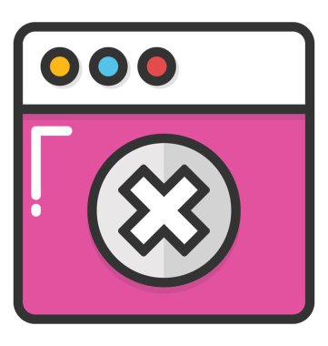 Engellenen web sitesi vektör simge