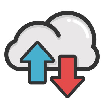 Bulut okları vektör simgesi