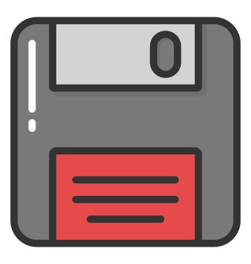 Disket vektör simgesi