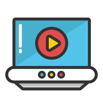 Online Video vektör simgesi