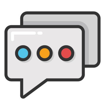 Sohbet vektör simgesi