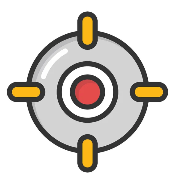 Sniper zicht Vector Icon — Stockvector