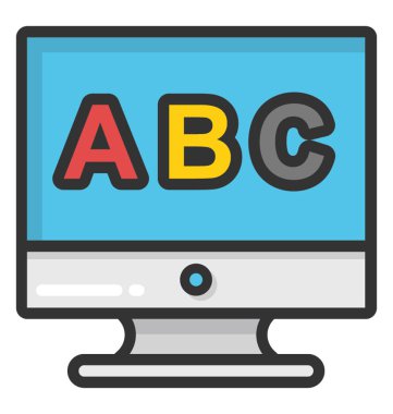 Alfabe vektör simgesi