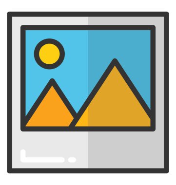 Manzara vektör simgesi