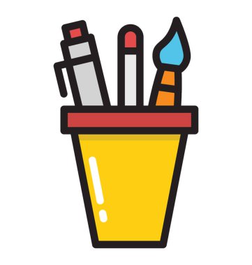 kalem case vektör simgesi