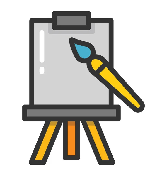 Easel Vector Icono — Vector de stock