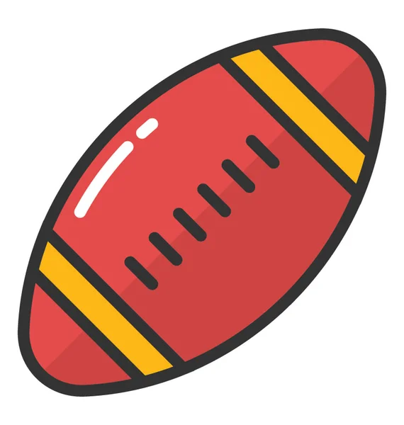 Rugby Vector Icono — Archivo Imágenes Vectoriales