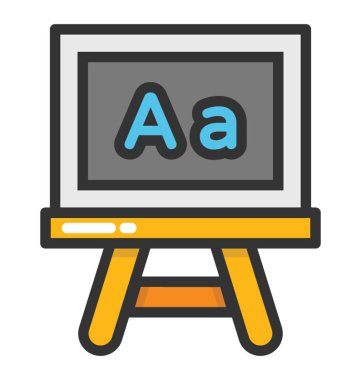 Beyaz tahta vektör simgesi