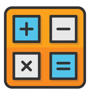 Matematik sembolleri vektör simgesi