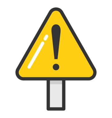 Uyarı vektör simgesi