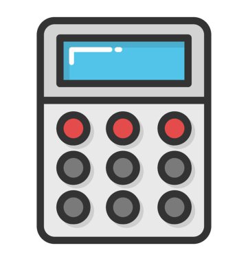 Hesap makinesi vektör simgesi