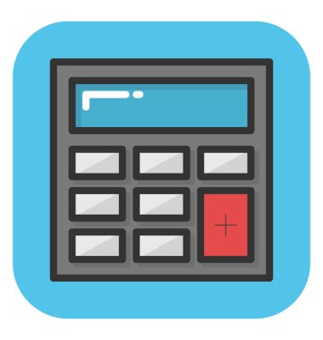 Hesap makinesi vektör simgesi