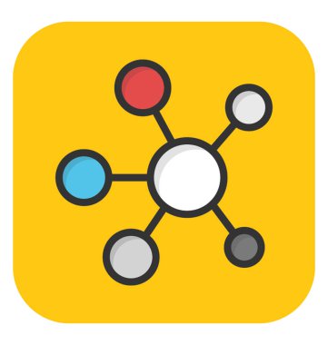 Atom vektör simgesi