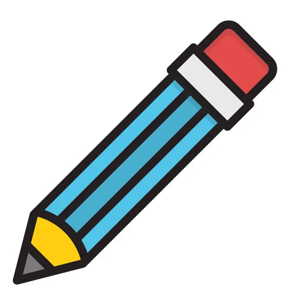 Ícone de vetor de lápis — Vetor de Stock