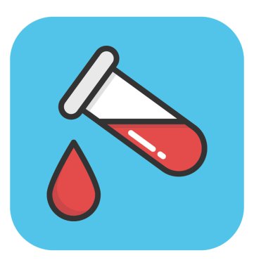 test tüp vektör simgesi