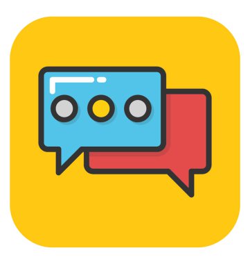 Sohbet vektör simgesi