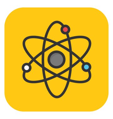 Atom vektör simgesi