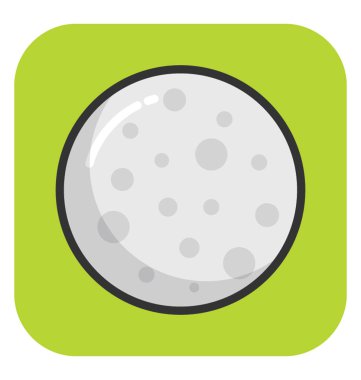 Moon vektör simgesi