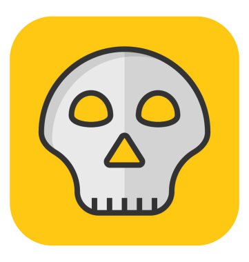 Kafatası vektör simgesi