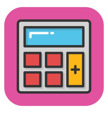 Hesap makinesi vektör simgesi