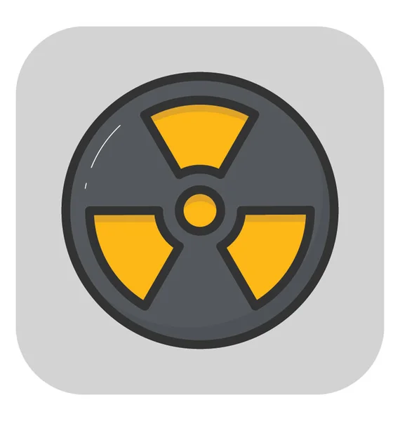 Ikona wektora promieniotwórczego — Wektor stockowy