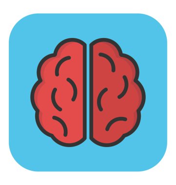 beyin vektör simgesi