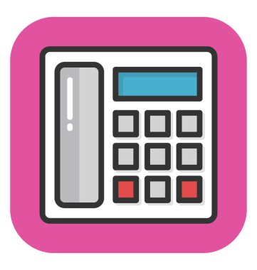 Sabit hat vektör simgesi