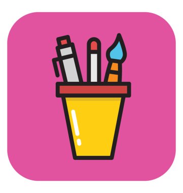 kalem case vektör simgesi