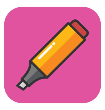 Marker vektör simgesi