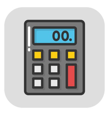 Hesap makinesi vektör simgesi