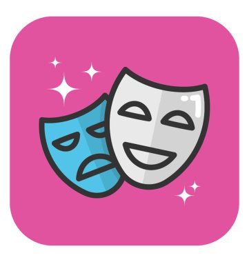 Maske vektör simgesi