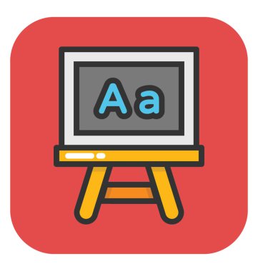 Beyaz tahta vektör simgesi