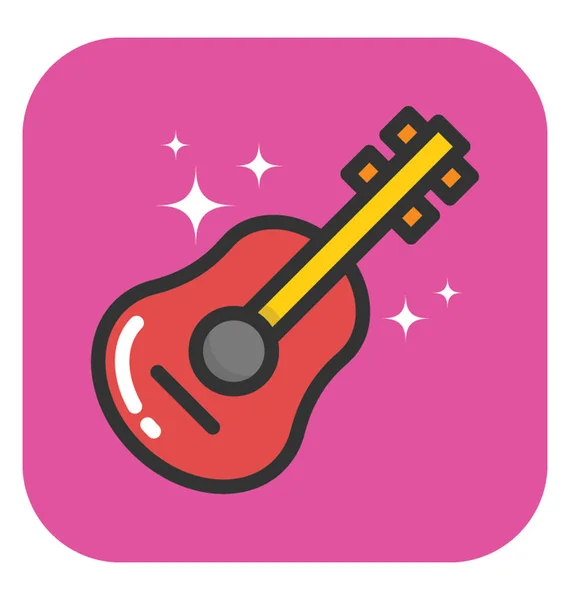 Guitar Vector Icon — Stock Vector