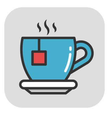 Çay fincanı vektör simgesi