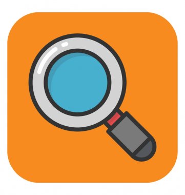 Büyüteç vektör simgesi