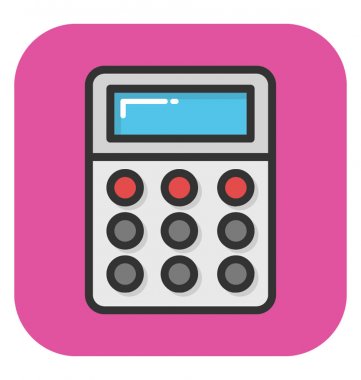 Hesap makinesi vektör simgesi