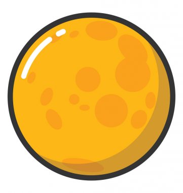 Gezegen vektör simgesi