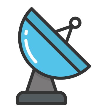uydu anten vektör simgesi