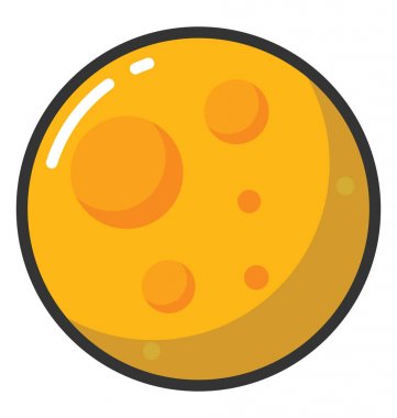 Gezegen vektör simgesi