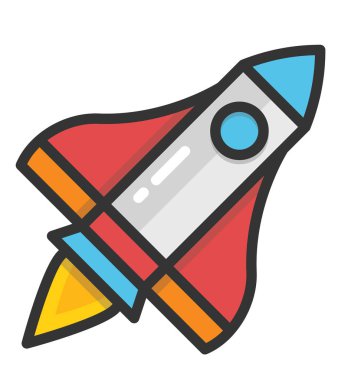 Roket vektör simgesi